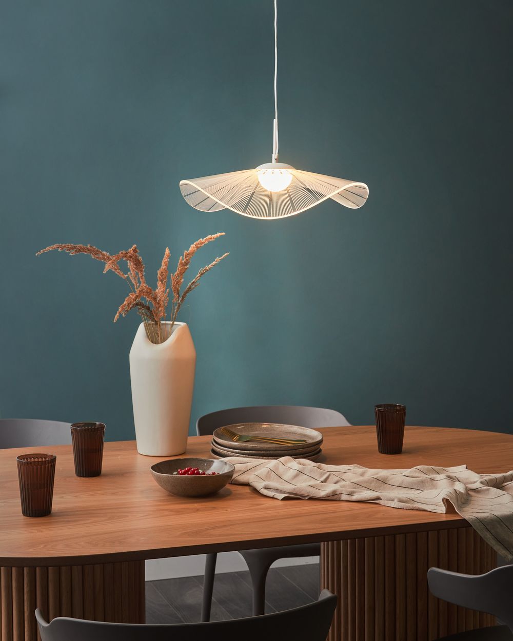 LED Pendant Lamp LOIRE Metal White