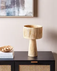 Table Lamp WELMEL Wicker Natural_899986