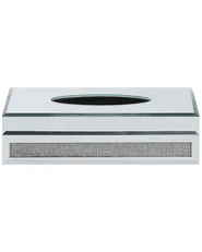 Tissue Box CHARLY Glass Silver_790837