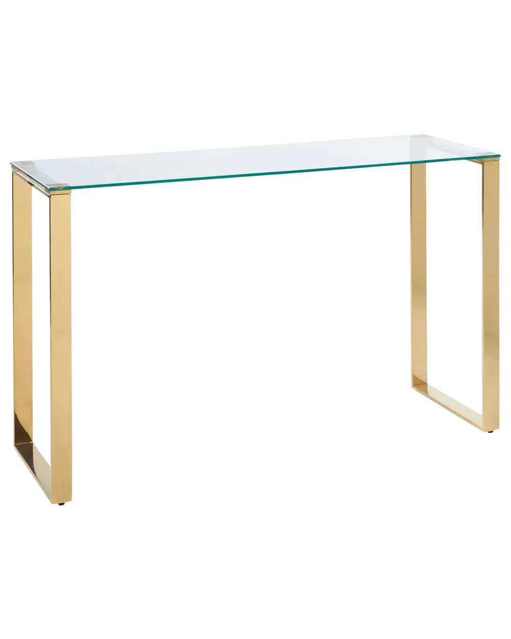 Console Table TILON Tempered Glass Gold