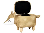 Storage Animal Stool FOX Fox Velvet Orange_836031