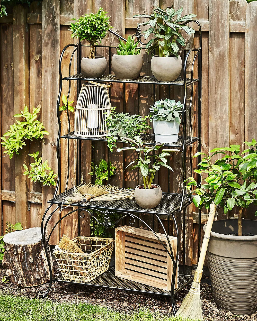 Hyllykkö PAVONA 94 cm 170 cm Metalli Musta_1155628