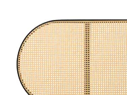 Bed PE Rattan BOULIN 140 x 200 cm (EU Double) Black_976722