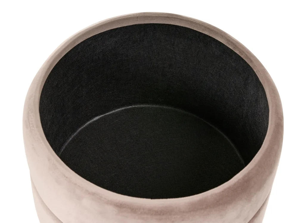 Storage Pouffe ELGIN Velvet Taupe_1026970