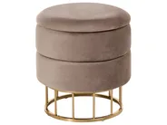 Storage Pouffe ELGIN Velvet Taupe_1026958