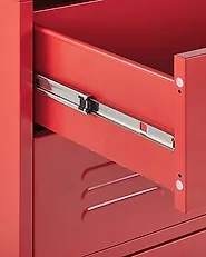 Kommode ENAGO Metall Rød_812241