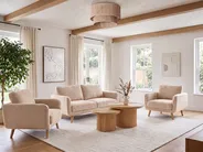 Armchair KILJA Boucle Beige_1113448