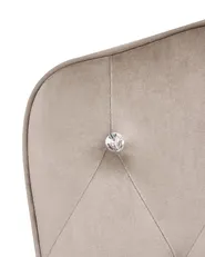 Skrivbordsstol VELISSE Sammet Taupe_1062756