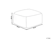 Pouffe CONROE Faux Fur Beige_938799