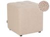 Pouffe KANSAS Boucle Beige