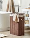Laundry Basket KOMARI Bamboo Dark Brown 72 L