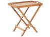 Garden Side Table JAVA Folding Acacia Wood Light Brown