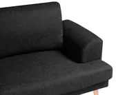 Sofa 3 Seater KILDAL Fabric Black_1058602