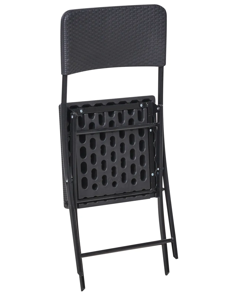 Bistro Set Folding TRAPPETO Black_1033331