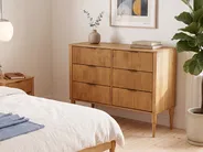 6 Drawer Chest TAURIAC Pine Wood Light Brown_1099266