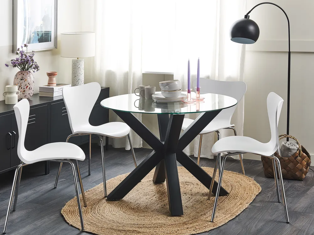 Dining Table OTIUM Black 100 cm 100 cm