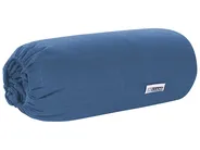 Fitted Sheet JANBU 140 x 200 cm Cotton Navy Blue_845236