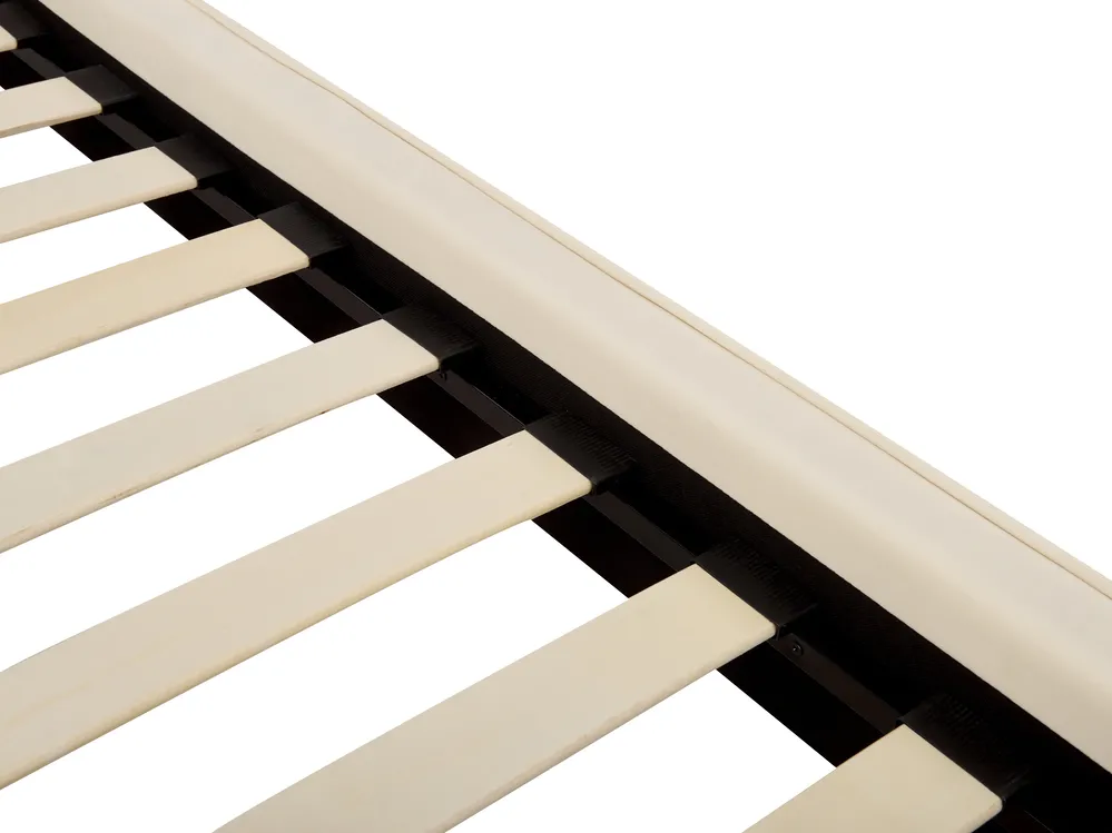 Sänky sametti SENLIS 160 x 200 cm Beige_918996