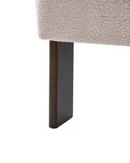 Fåtölj ILBRO Bouclé Mörkbrun/ Beige_1061242