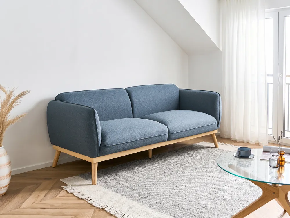 Sofa 3 Seater LJUNG Fabric Blue