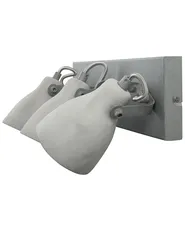 3 Light Spotlight MISTAGO Adjustable Concrete Grey_730567