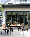 Puutarhatuolisetti 4 kpl PLOSE Beige