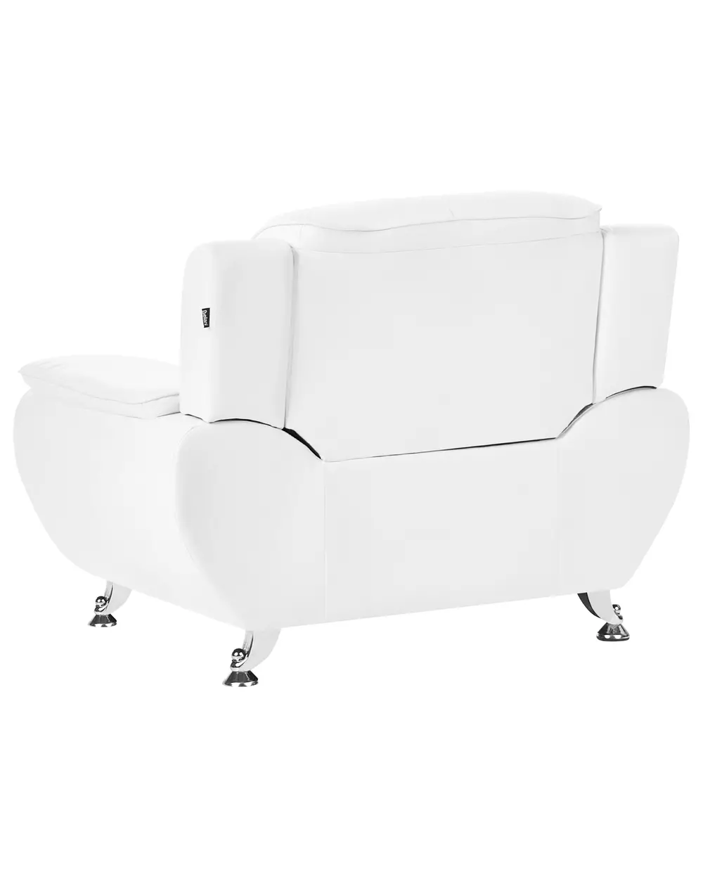 Fåtölj LEIRA Konstläder Vit_1058883