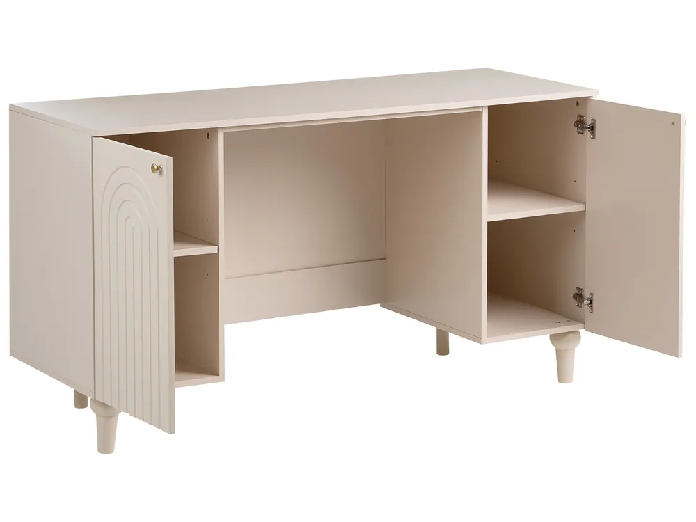 Skrivbord ARVANI 140 cm 50 cm Ljusbeige_1092253