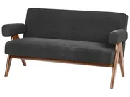 Living Room Set TAMRE Boucle Black/ Dark Brown_985410