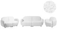 Living Room Set 6 Seater JULE Boucle Off-White_1145684