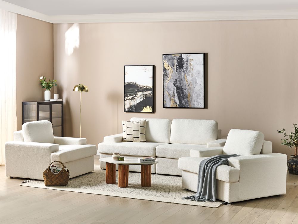 Soffgrupp 5-sits ALLA Bouclé Off-White