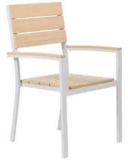 Puutarhatuolisetti 6 kpl COMO Beige_884162