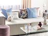 Set of 2 Decorative Cushions MILLET 43 x 43 cm Corduroy Blue Geometric Pattern