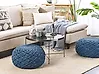 Pouffe Macramé BERKANE Cotton Navy Blue