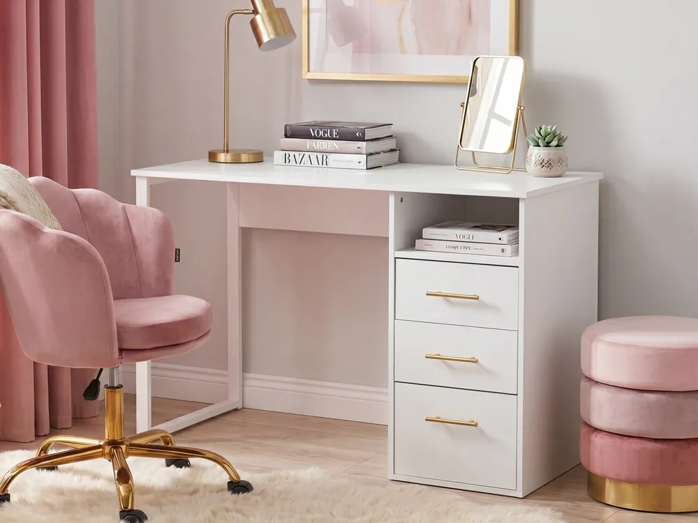 Home Office Desk ZERLAY 120 cm 60 cm White