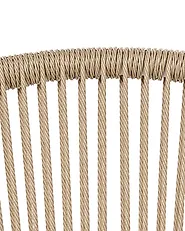 Sett med 2 hagestoler med puter PARANEA Metall Beige_1179586