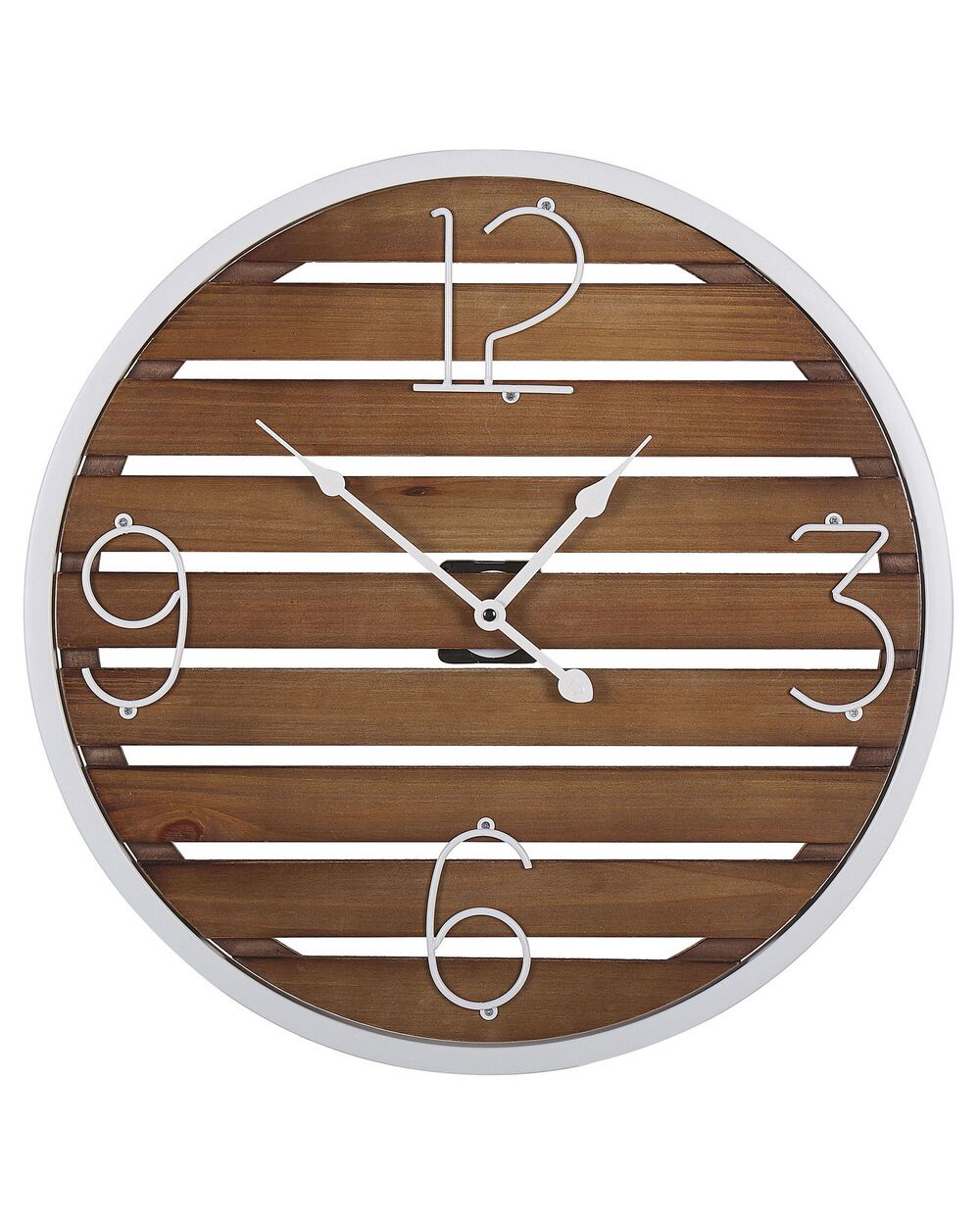 Wall Clock ARRIAGA Fir Wood Dark Brown