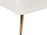 Sofa Bed 3 Seater VETTRE Velvet Off-White_880932