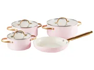 Kokkärlsset med 7 delar ELITE PRO Pastellrosa_977183