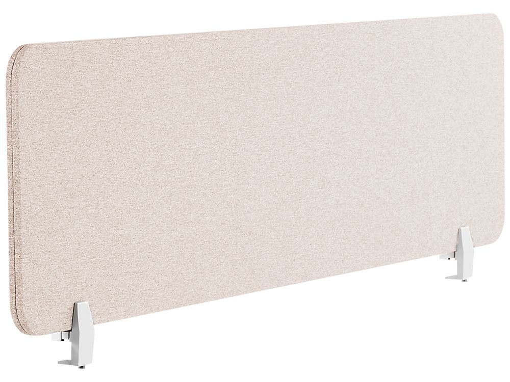 Skillevegg for skrivebord WALLY 160 x 40 cm Beige