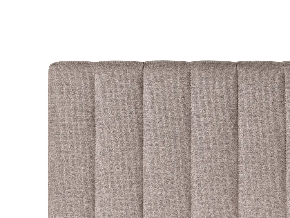 Divan Bed with Storage OFFICER Fabric Taupe 180 x 200 cm (EU Super King)_1016330