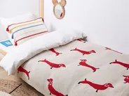 Pläd REERH Bomull 130 x 170 cm Beige_905347