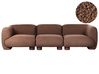 Modulsofa 3-seter MJALBI Bouclé Brun