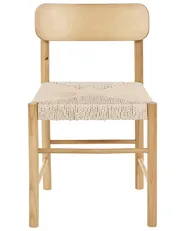 Set of 2 Dining Chairs DIGNE Wood Light Brown_1048997