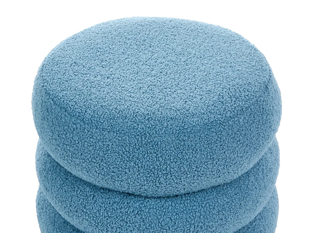 Pouffe SUMPTER Boucle Blue_1012122