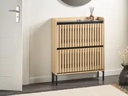 Shoe Storage Cabinet GYMPIE Light Brown_1014899