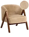 Nojatuoli SKEI Keinoturkis Beige