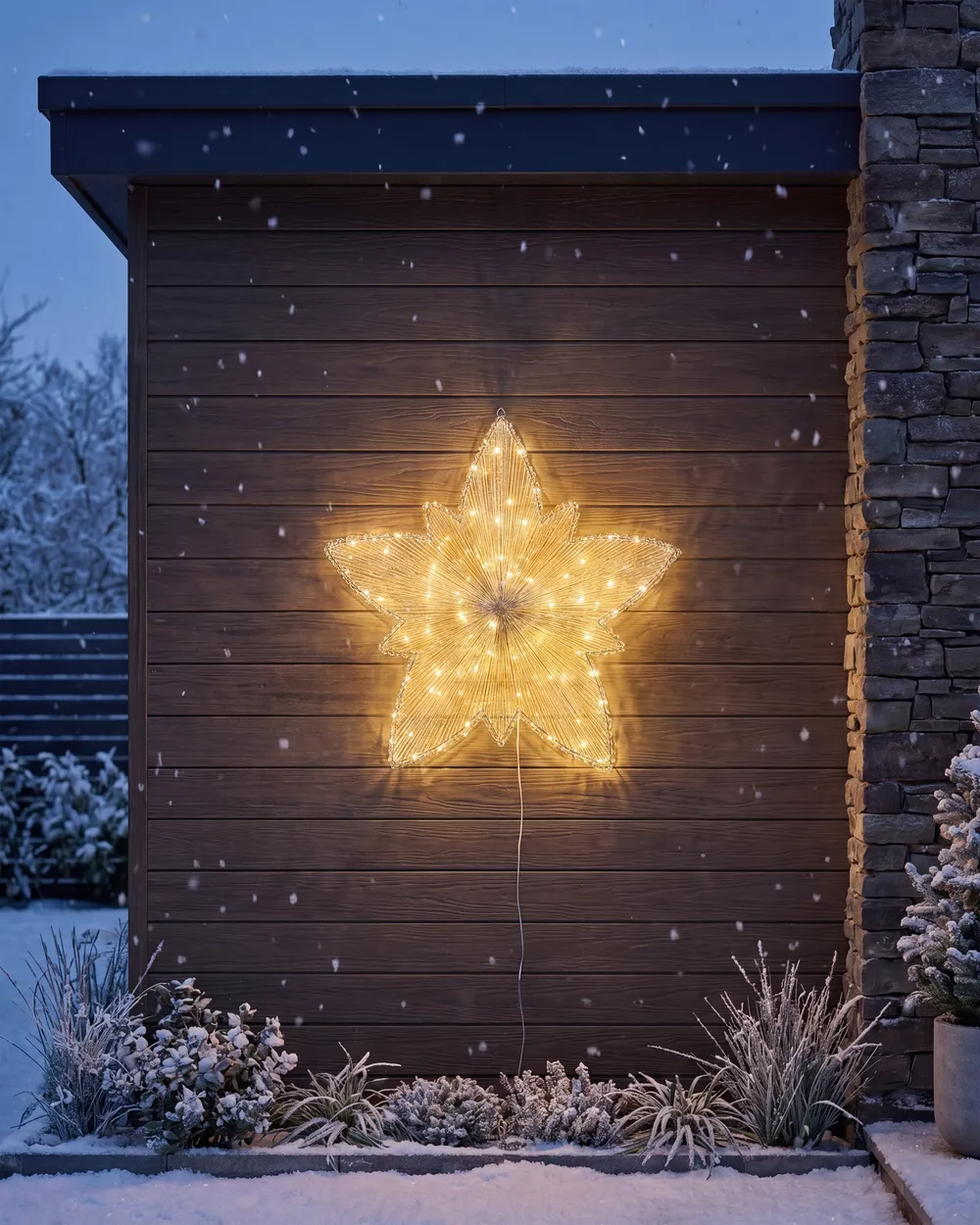 Outdoor Hanging Decoration LED HOFSOS 50 cm Star Silver_1118538