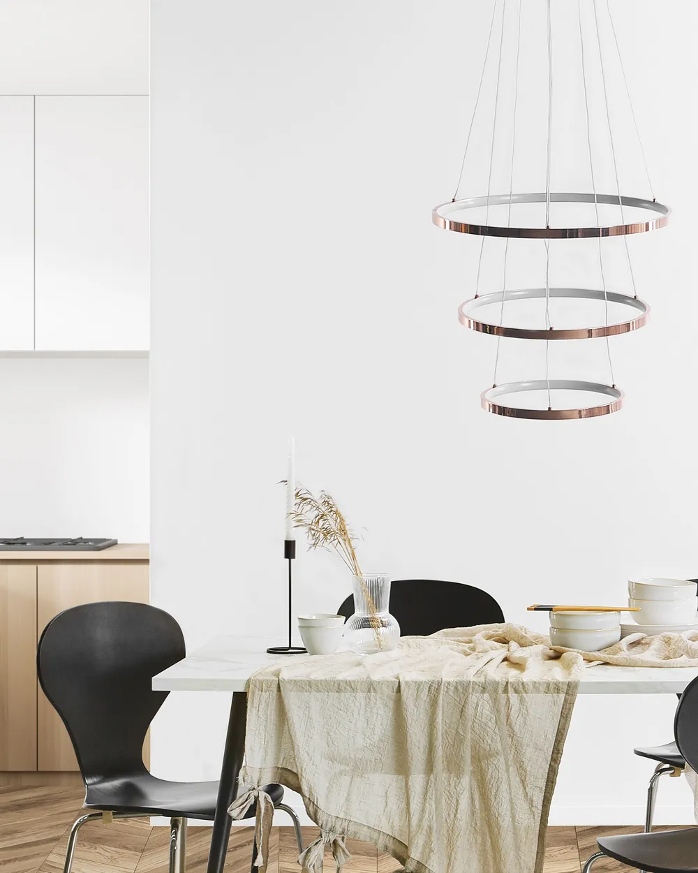LED Pendant Lamp ATREK Metal Rose Gold_816470
