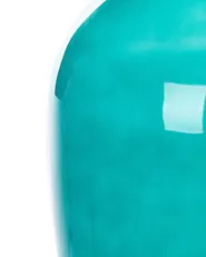 Decorative Vase SAMOSA 48 cm Glass Turquoise_823716